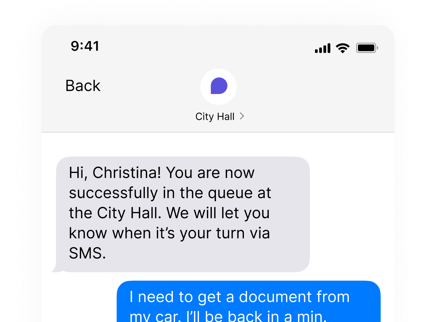Send real-time info to customers via messaging