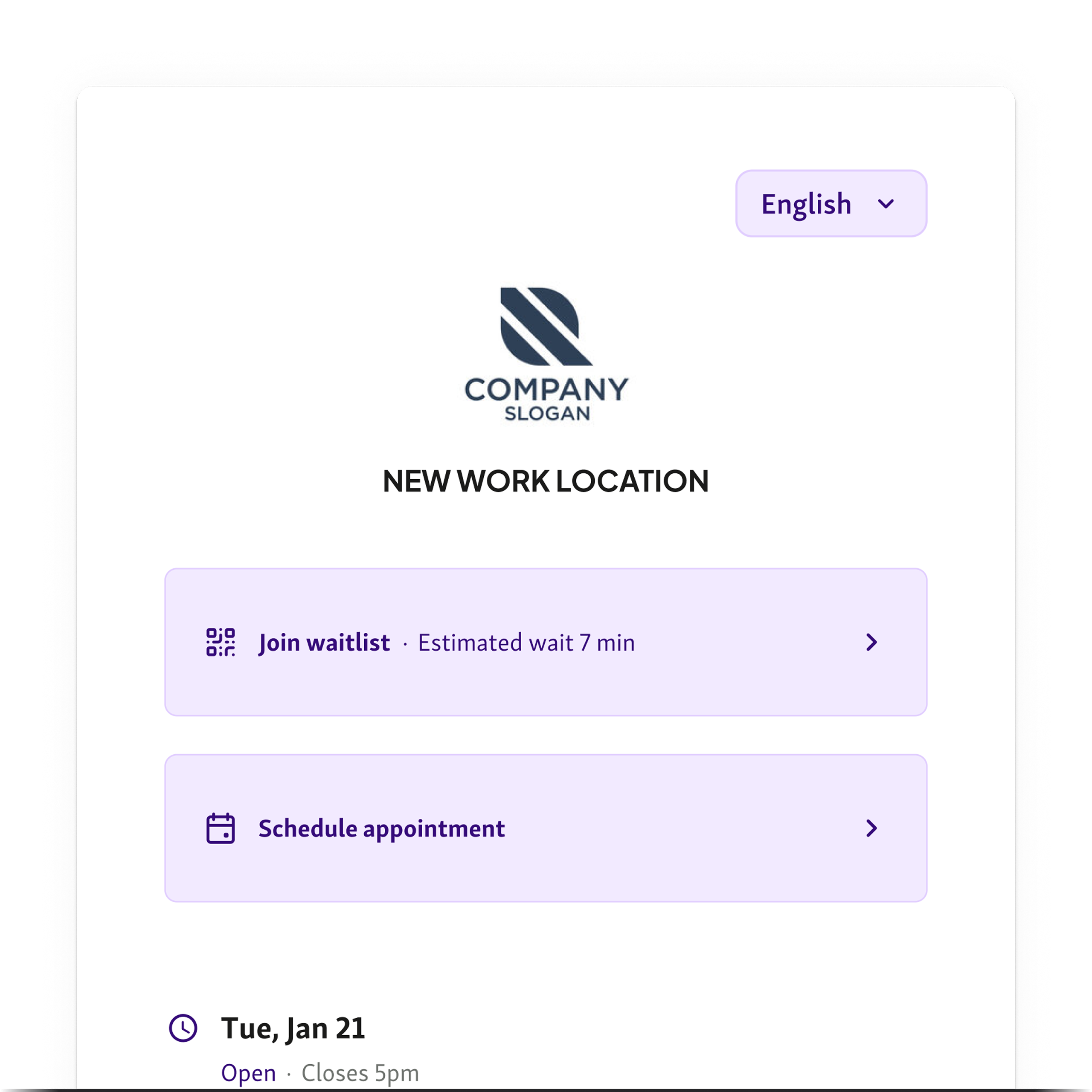 Customize your visitor website to match your brand & visual language