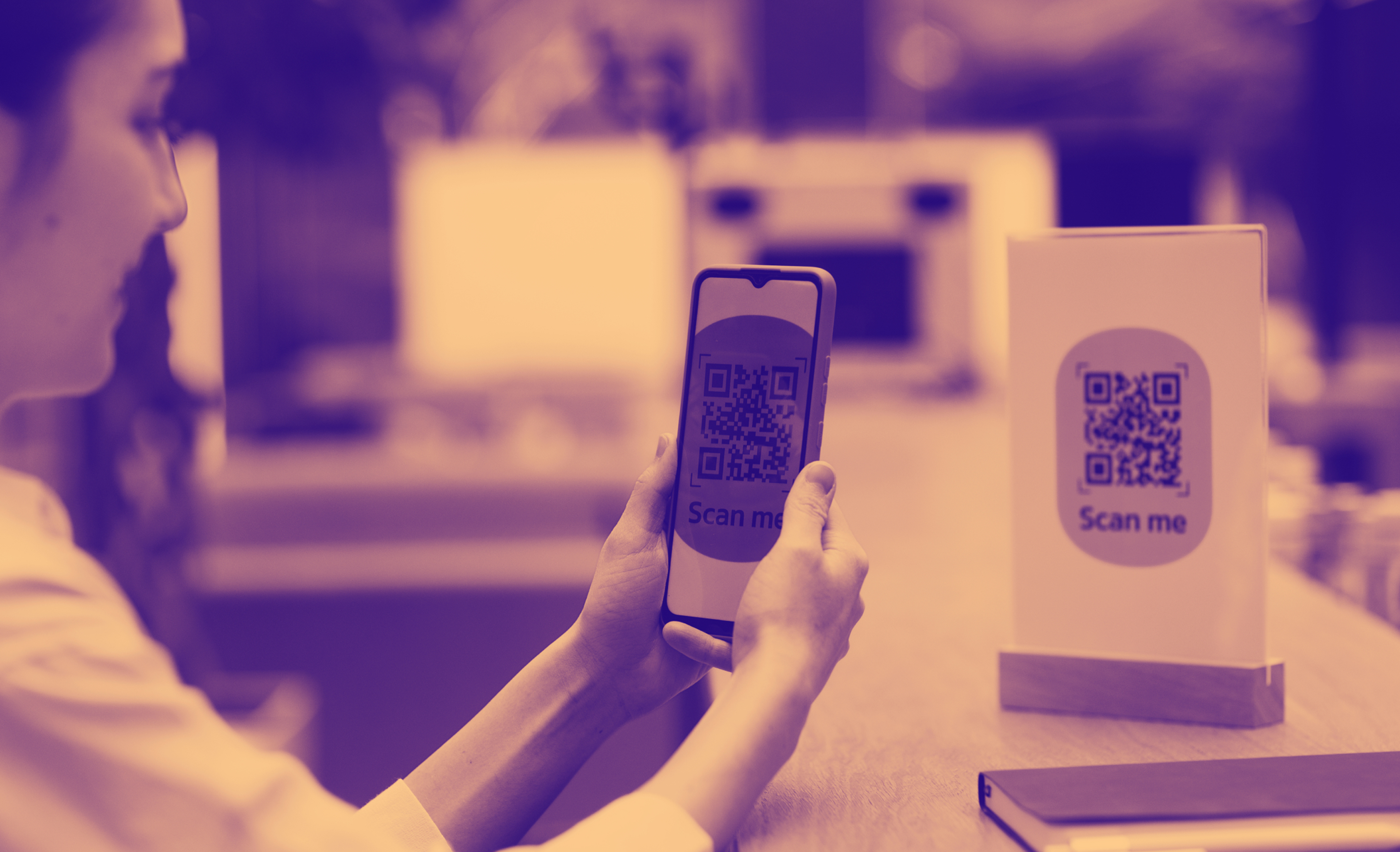 Join waitlist with Qminder remote sign-in using QR