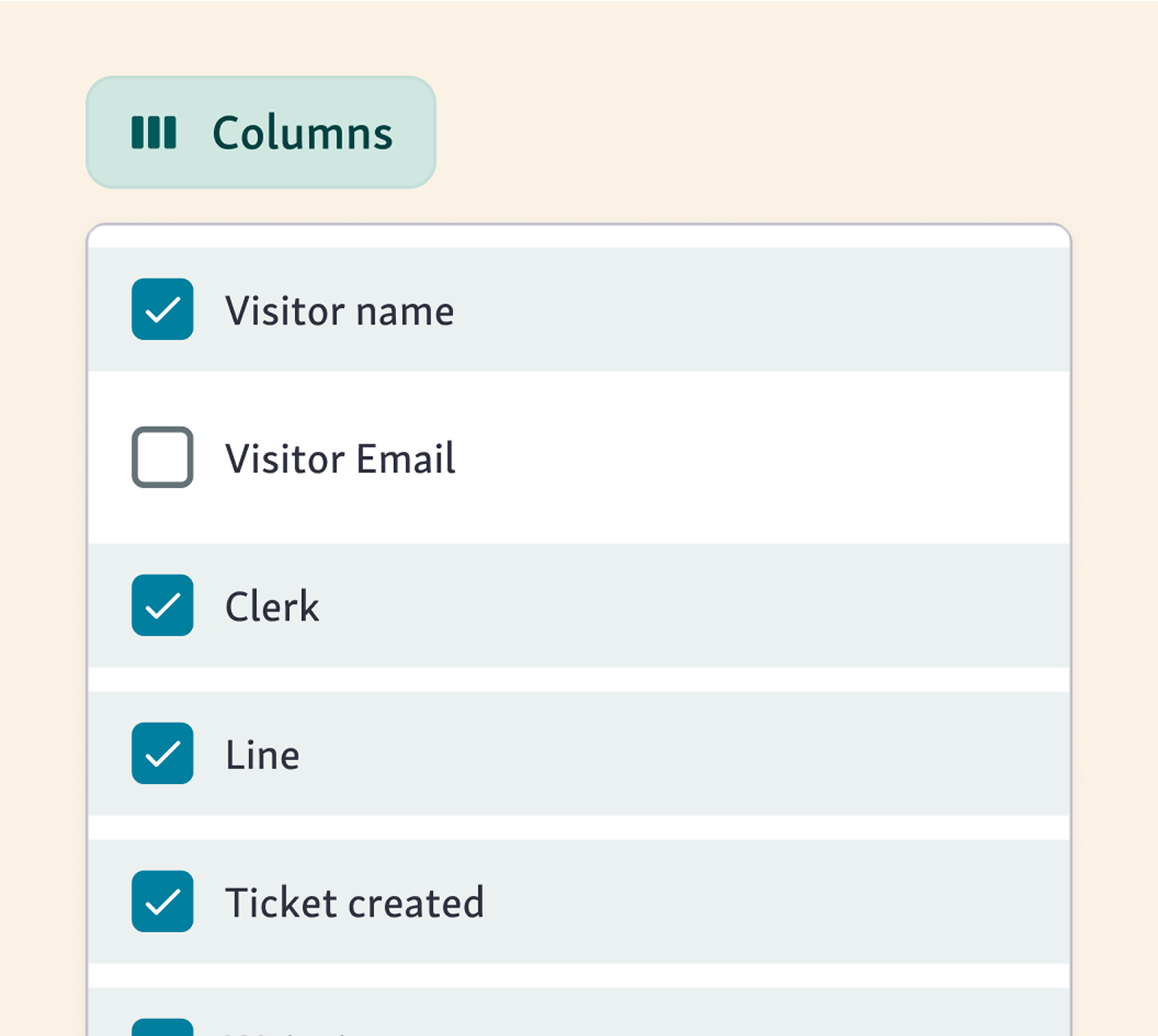 Filter out important data that you want to see