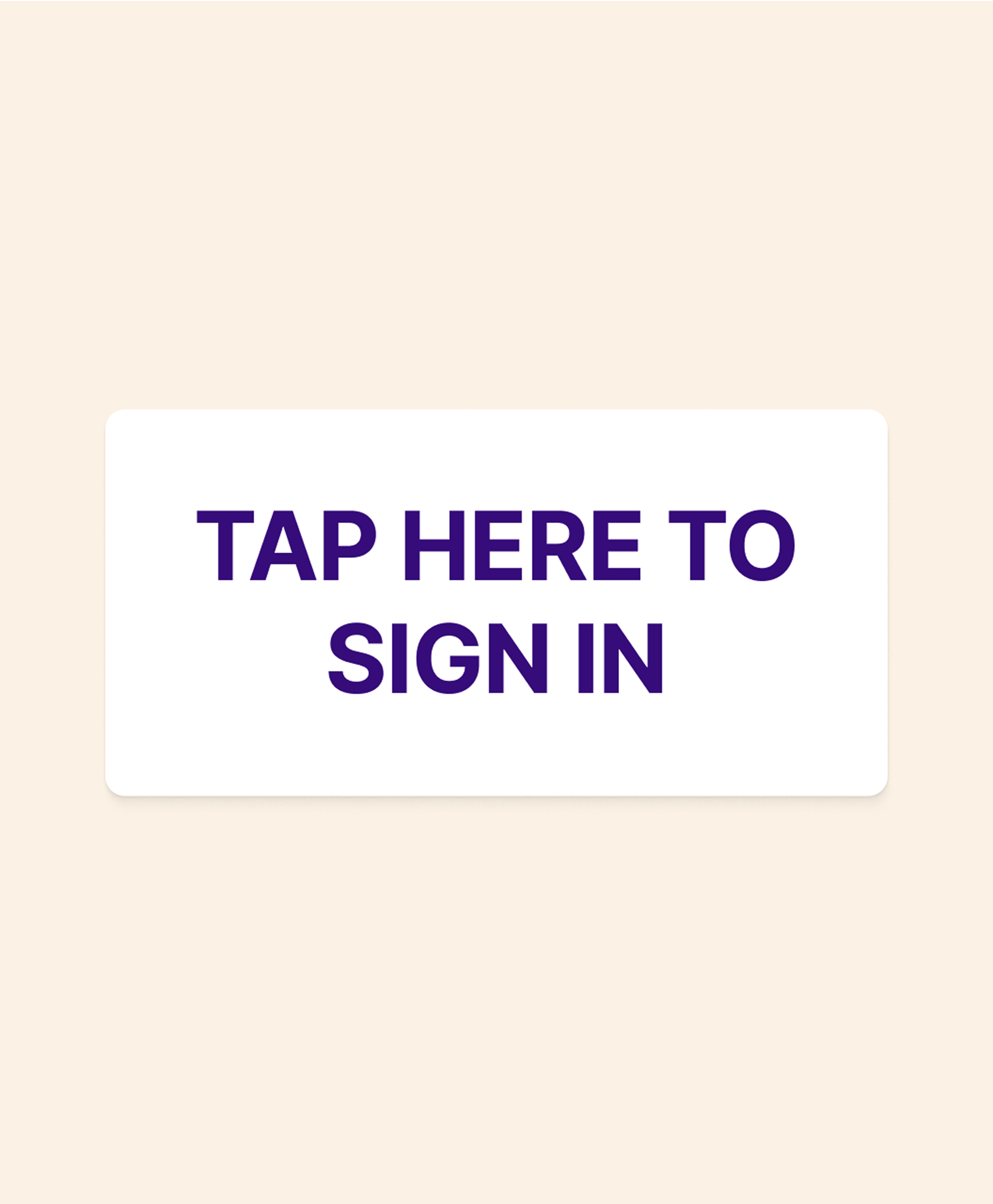 Visitors can tap to sign in on iPad