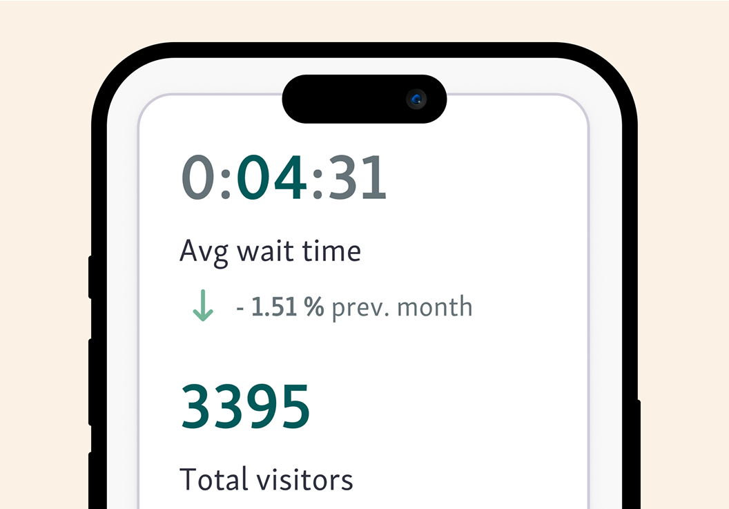 Visitor website allows to reduce waiting times
