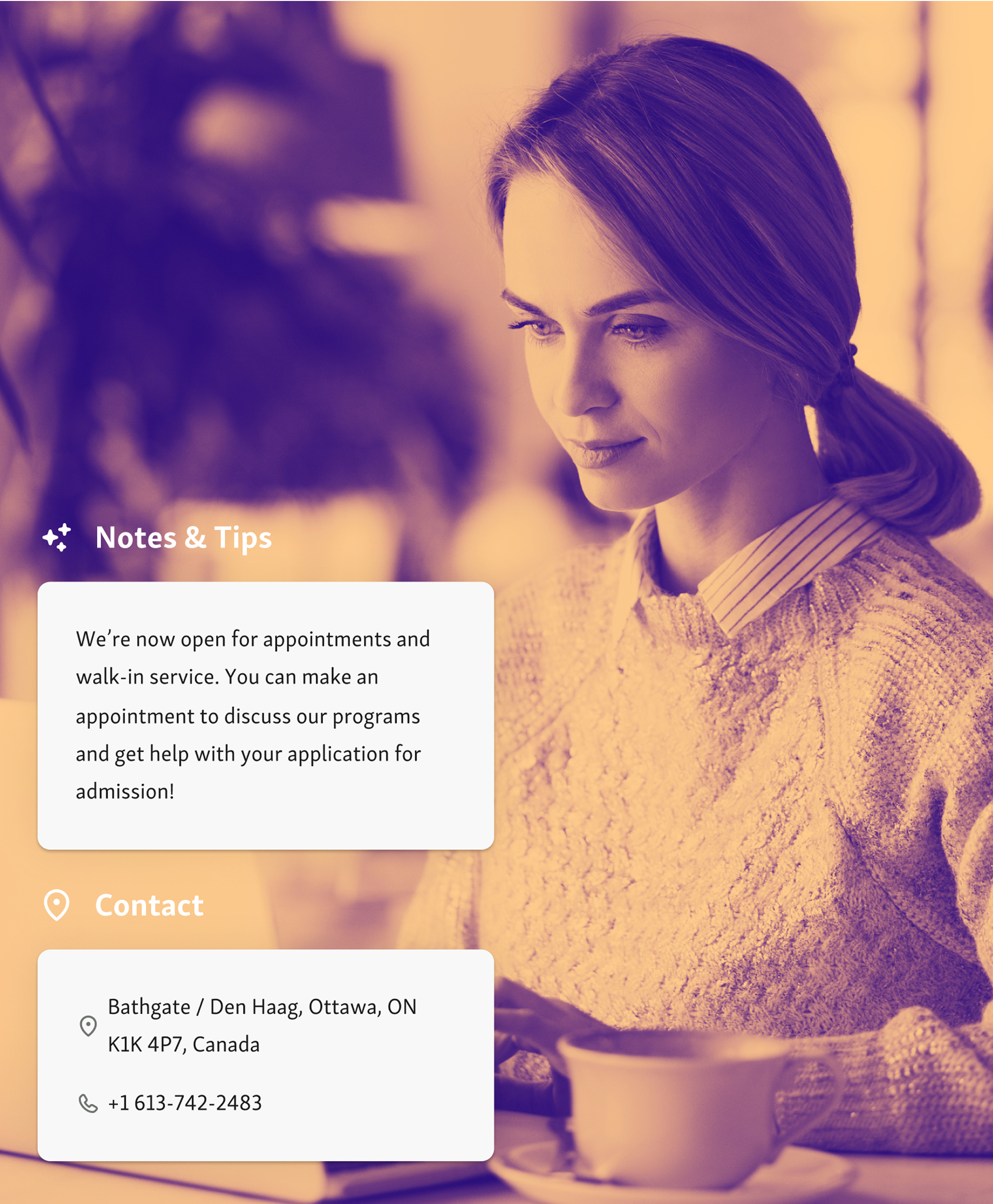 Choose what to display on visitor website
