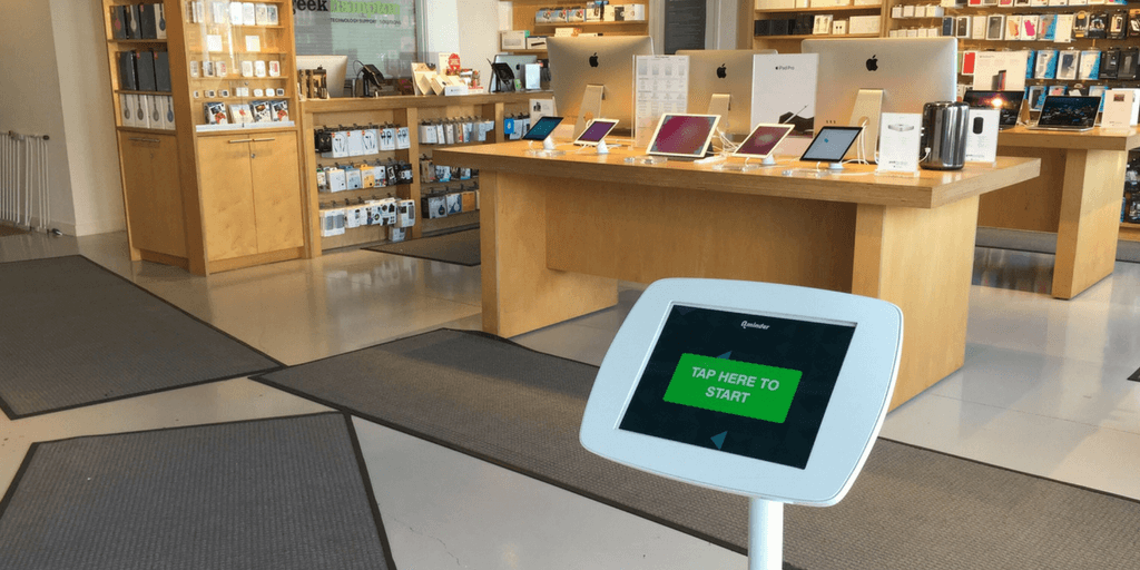 GeekHampton uses Qminder iPad check-in kiosk