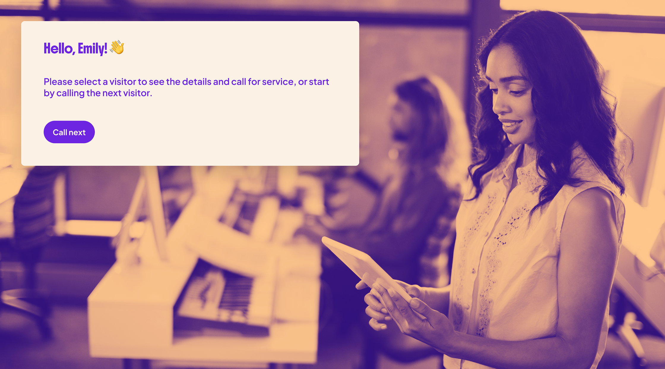 Staff can use service dashboard to see the details and call for service