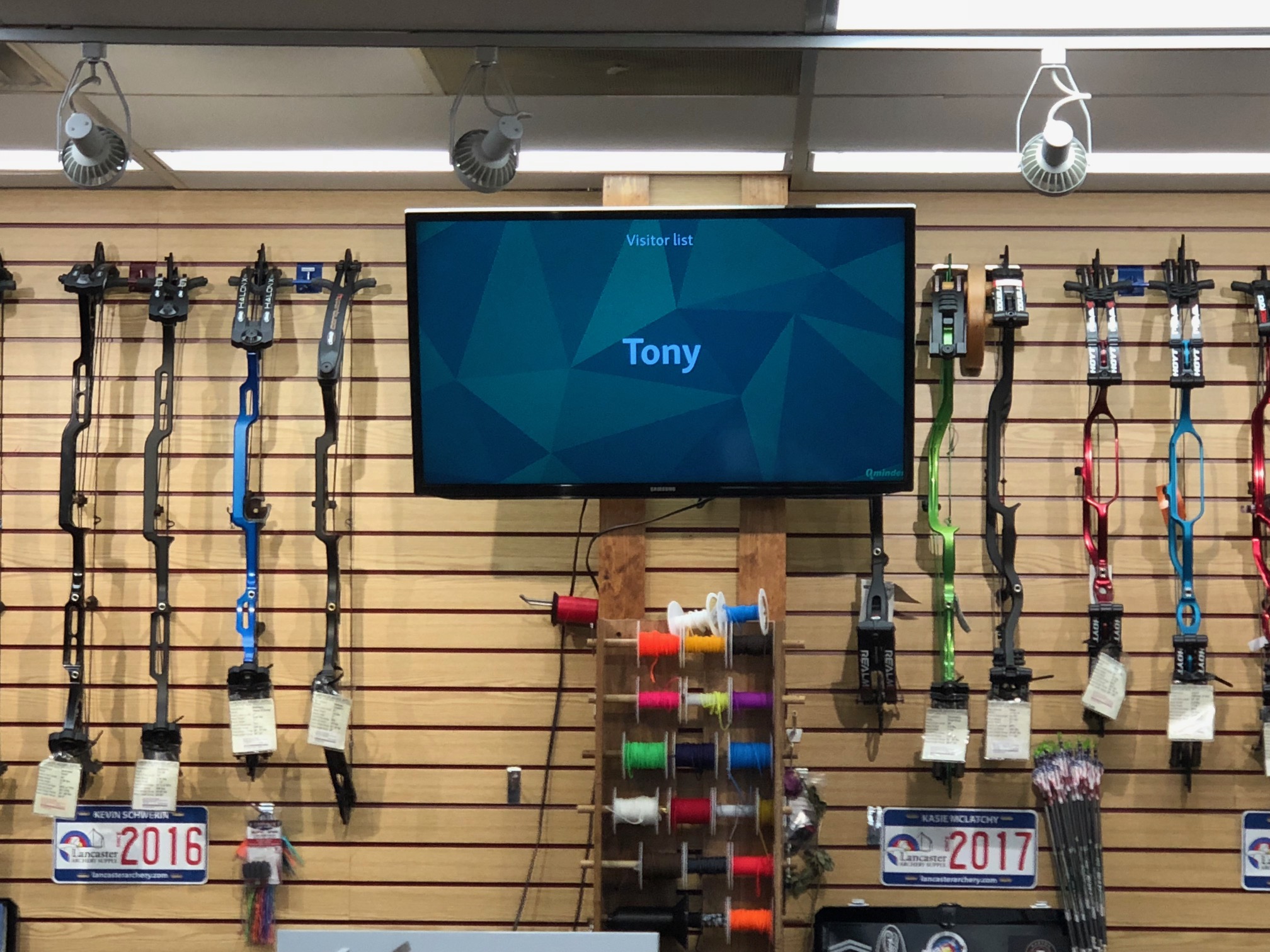 Lancaster Archery Supply uses a name-based queue management system powered by Qminder