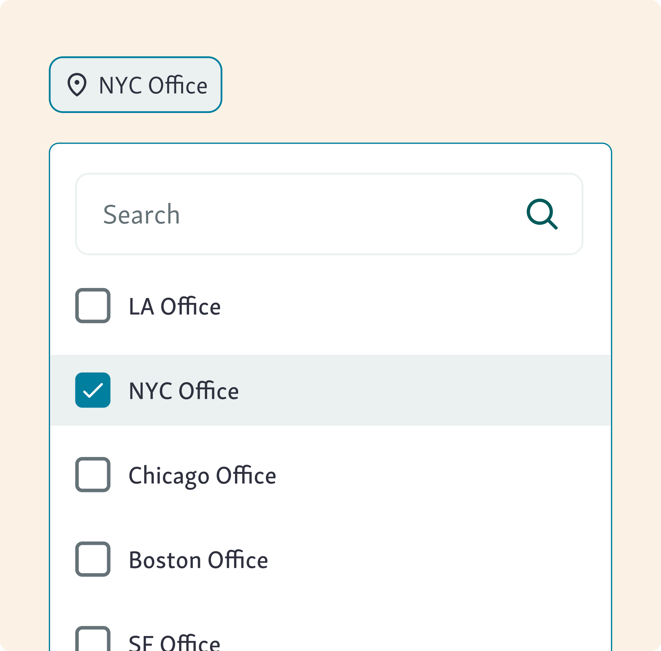 Multi-location setting in Qminder