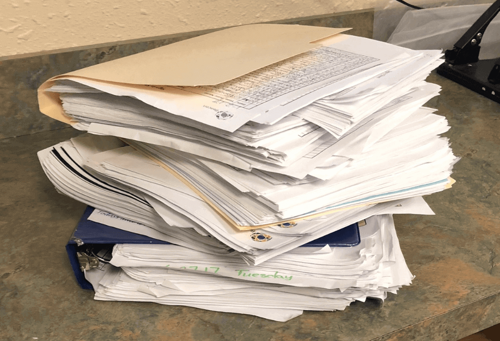 A bulk of Beacon’s time used to be wasted on paperwork