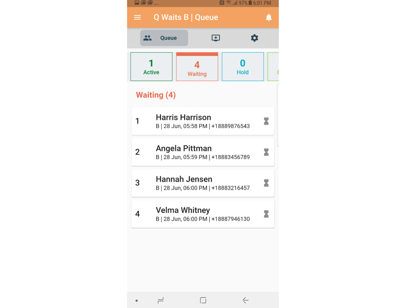 Q Waits Business waiting line management tool