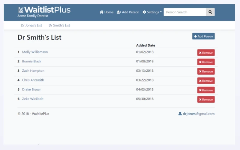 Waitlistplus waitlist management system