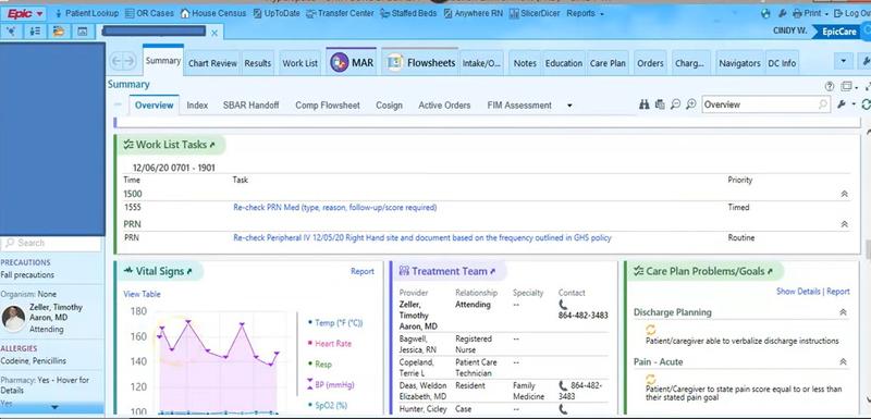 Electronic health records system