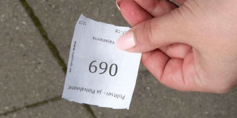 queuing ticket