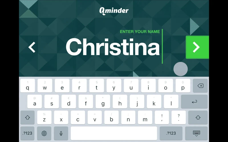 Personal details input in self check-in kiosk