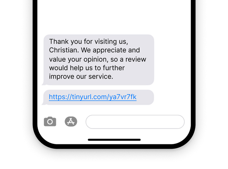 Send follow-up messages or ask for feedback