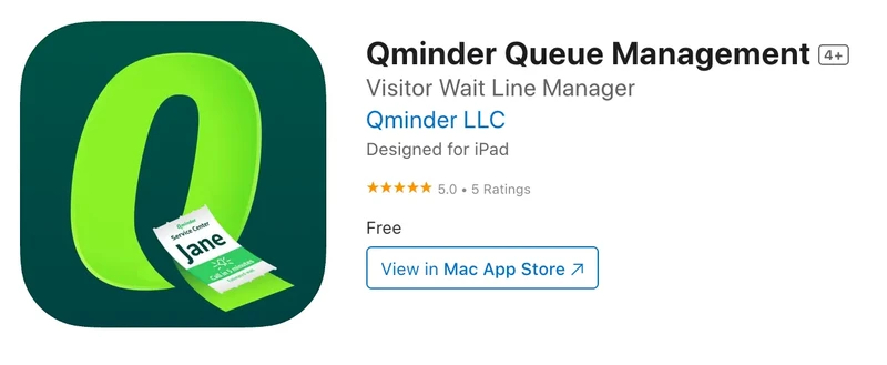 Qminder in Apple app store