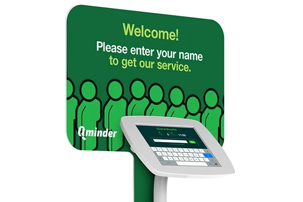 Qminder check-in kiosk will work with any iPad