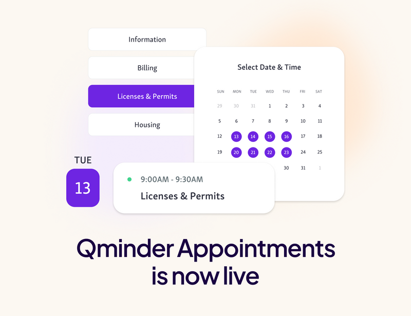 Qminder has launched its Appointments scheduling feature