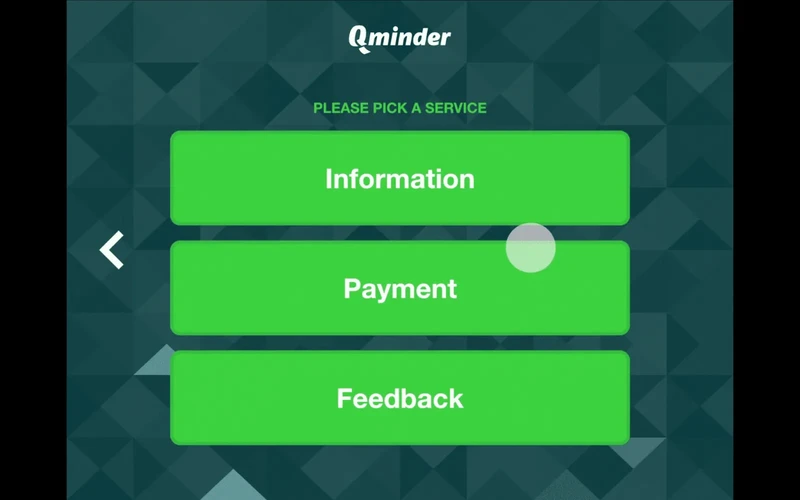 Select service line in Qminder during check-in