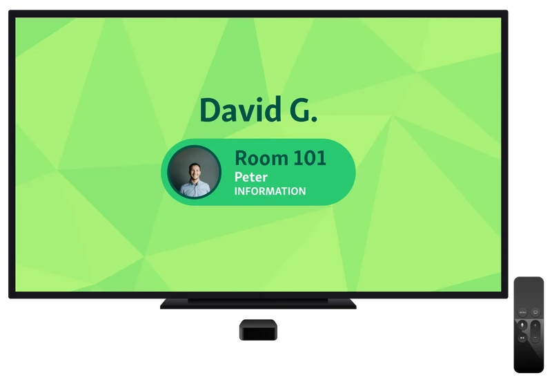 Calling visitors on TV