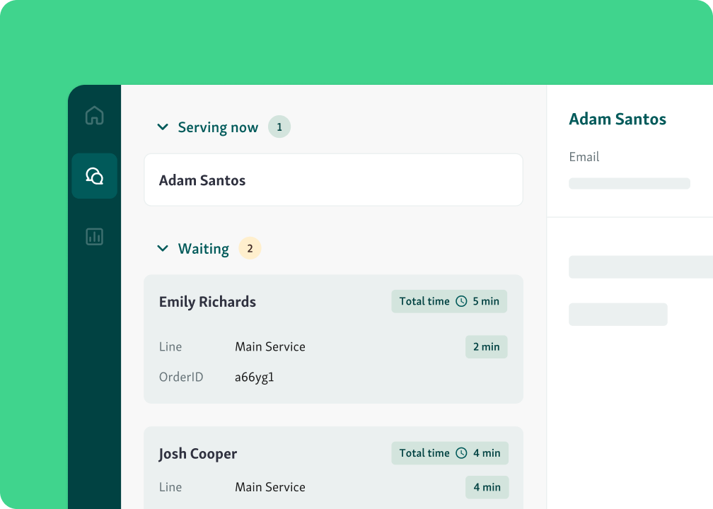 service dashboard