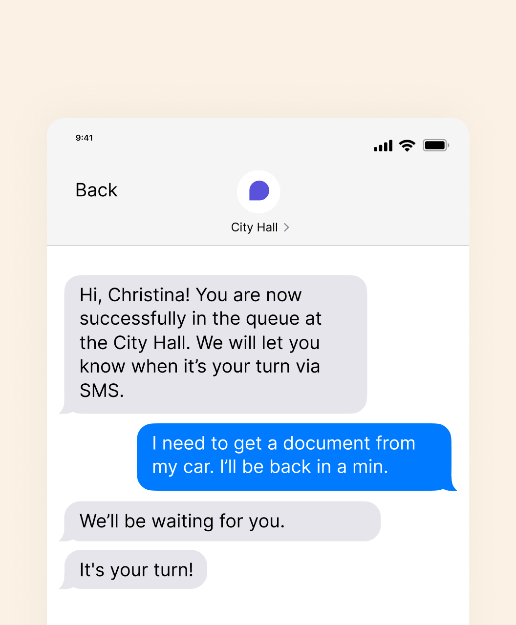 Communicate with visitors with real-time customer messaging