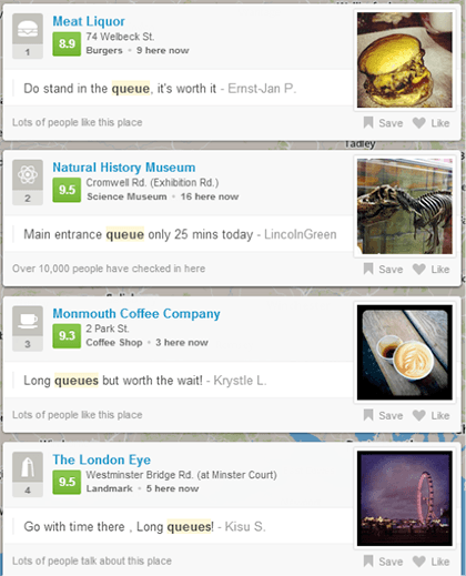 Foursquare List waiting in Korea