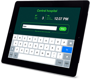 Qminder Connect on
iPad