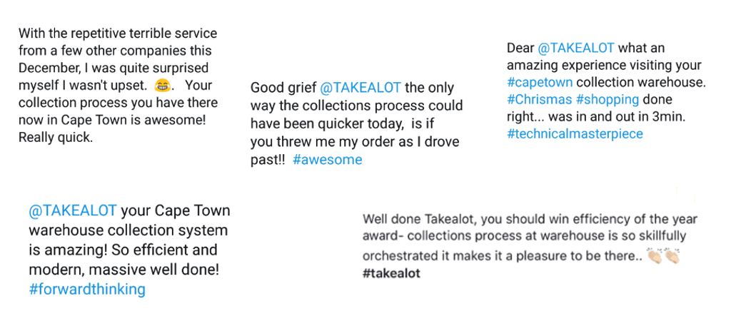 Takealot Customer feedback after implementing Qminder