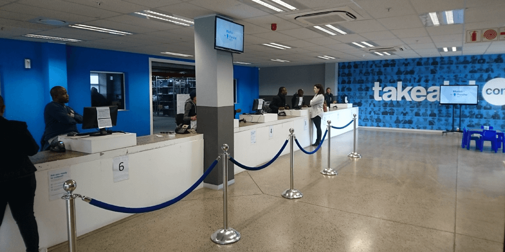 Takealot customers need to wait in a physical line before